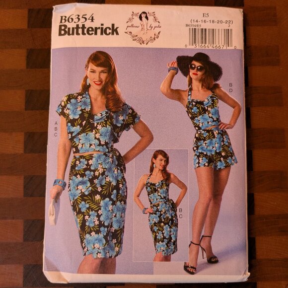 Butterick Other - Butterick 6354 - Uncut - Patterns by Gertie - Sizes 14-22 - Play Set